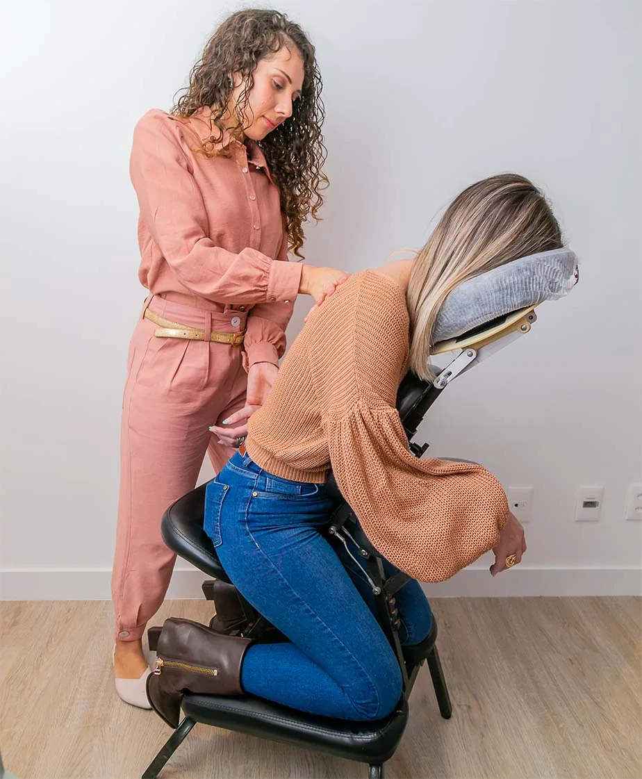 Posicionamento Quick Massage Cadeira Ergonômica